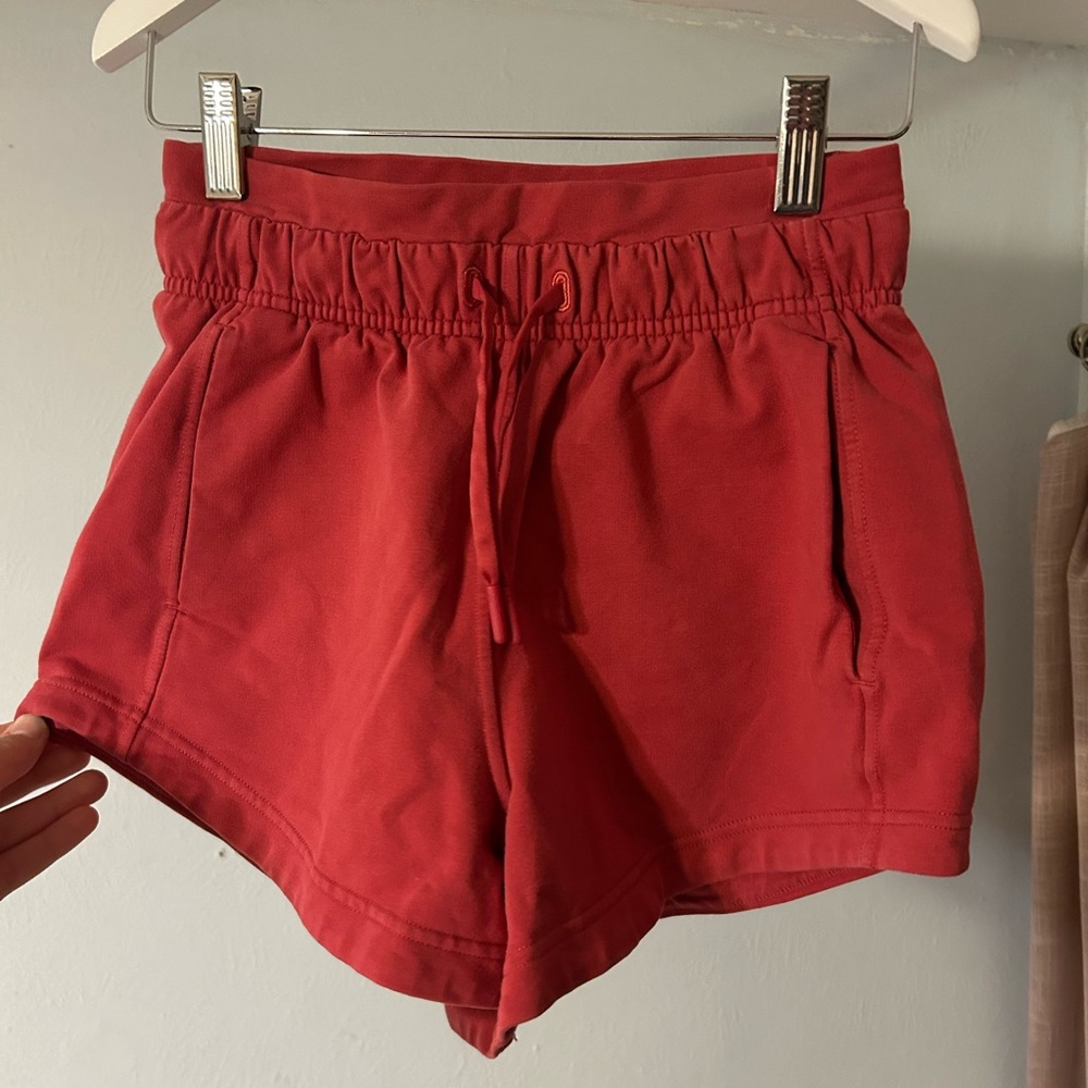 Lululemon Athletica Red sweat Shorts